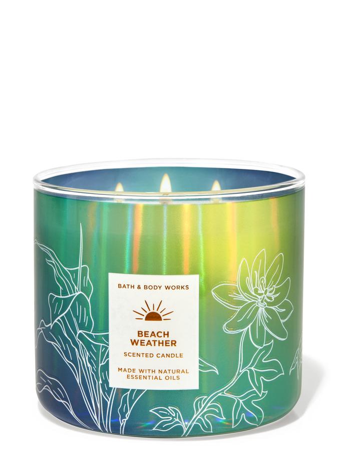 bath and body works at the beach candle