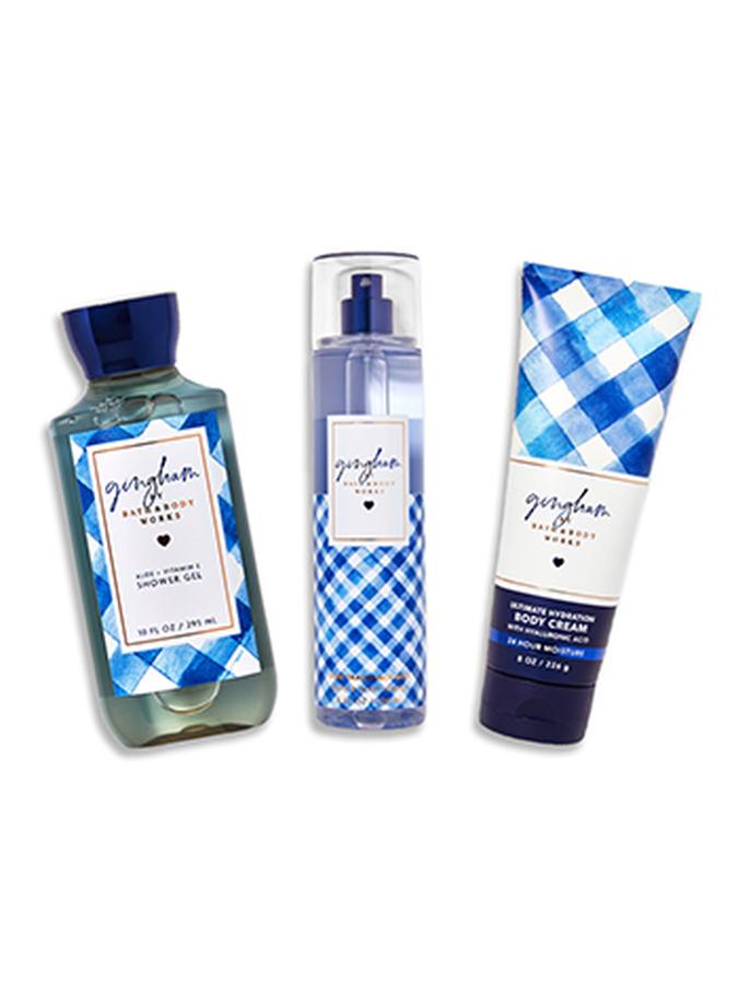 Bath & Body Works Gingham Love Shower Gel Body popular Cream Fragrance Mist Bundle