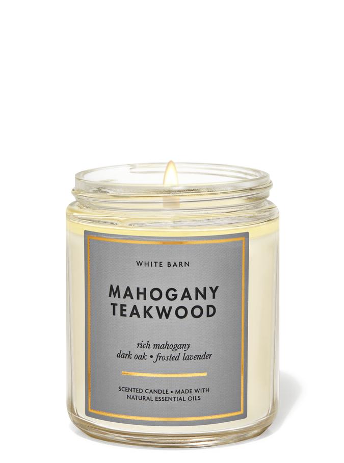 Mahogany Teakwood - 100% Soy Wax Scented Candle 8 oz