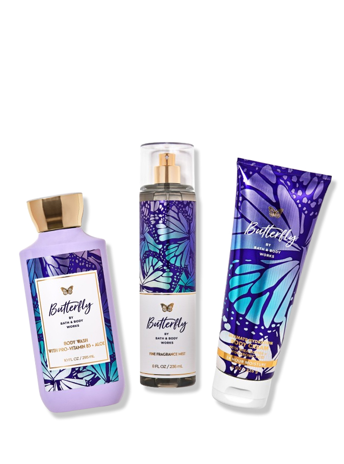 Butterfly Shower Gel, Mist & Cream Combo Butterfly Shower Gel, Mist & Cream Combo